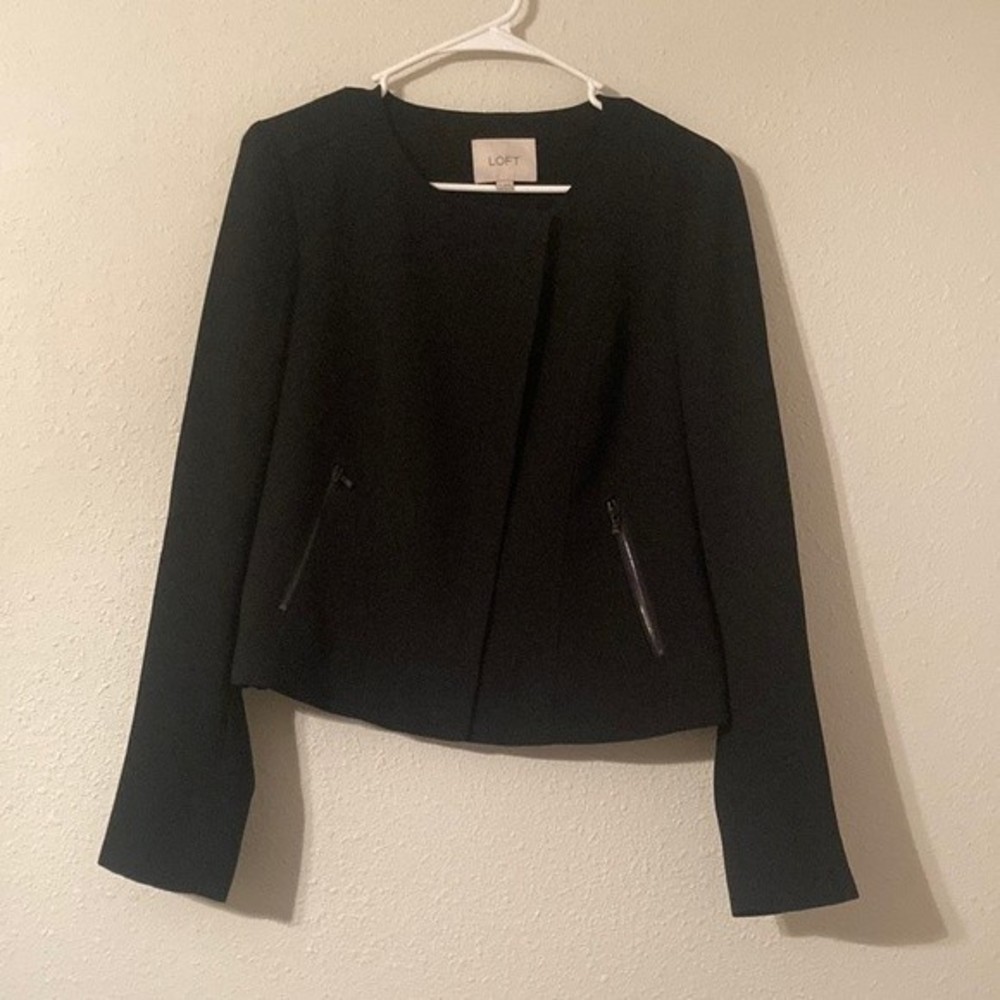 Loft black blazer jacket size 6